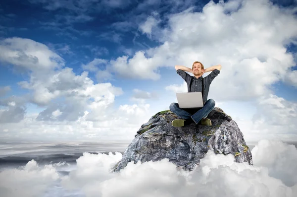 Cloud surfing — Stockfoto