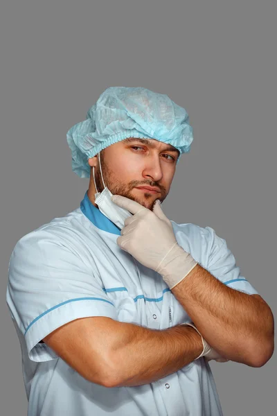 Young emotional doctor — Stock Photo, Image