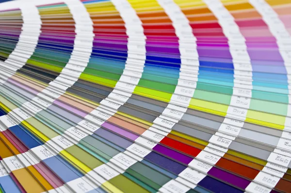 Pantone sample colors catalogue — Stock Photo, Image