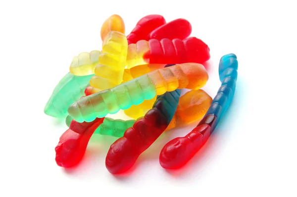 Jelly sweets diisolasi pada latar belakang putih — Stok Foto