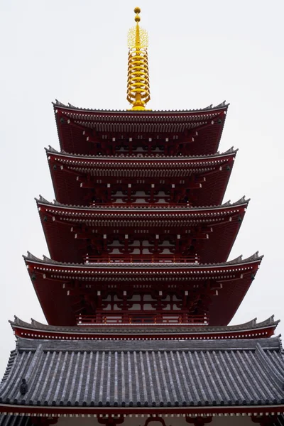 Tóquio Japão Fevereiro 2020 Templo Sensoji Tóquio Japão Fevereiro 2020 — Fotografia de Stock