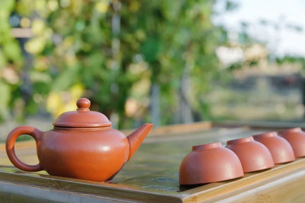 Equipo para la ceremonia del té Chines . —  Fotos de Stock