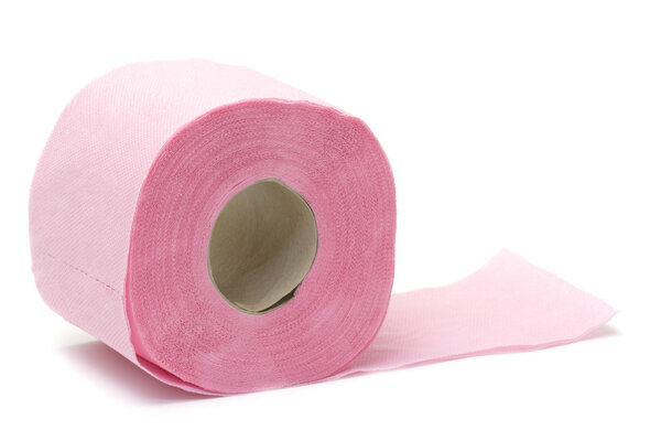 розовая туалетная бумага
