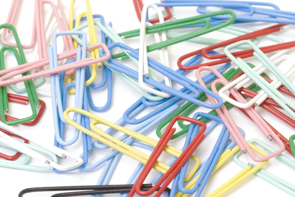 Paper clips closeup — Stock Photo, Image