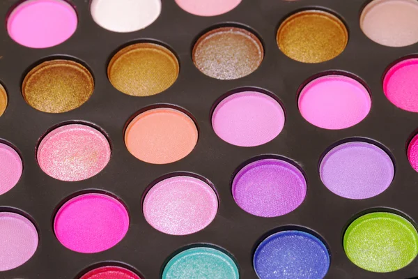 Set of multicolored eyeshadows — Stock Photo, Image