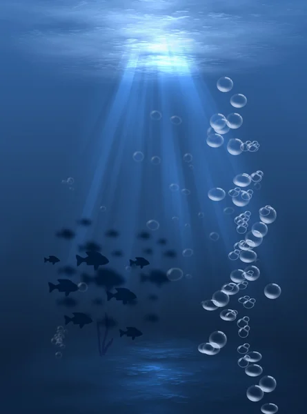 Luz submarina — Foto de Stock