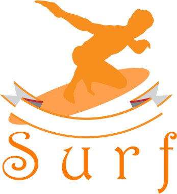 sörfçü vektör