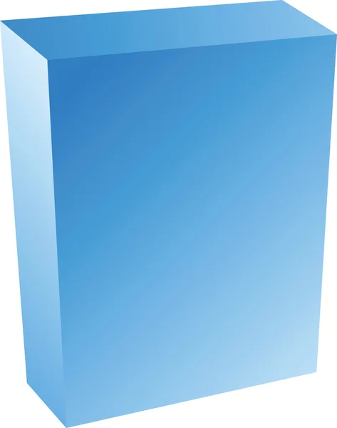 Mavi kutu — Stok Vektör