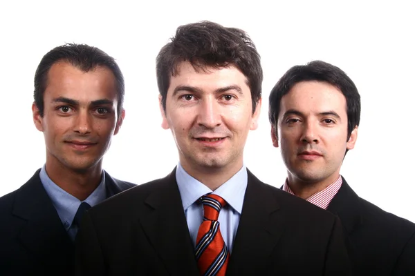 Retrato de tres hombres de negocios jóvenes — Foto de Stock