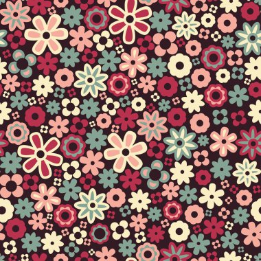 vektörsüz çiçek deseni arkaplanı