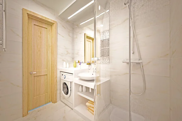 Moderne interieur van badkamer — Stockfoto