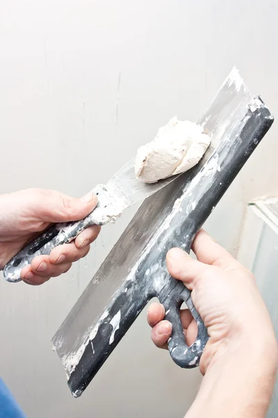 Filling the joints , aligns wall,alignment angles — Stock Image Filling the joints , aligns wall,alignment angles Royalty Free Stock Photos