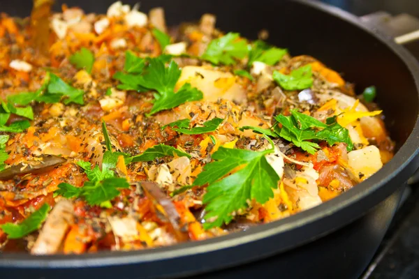 Ratatouille, hot vegetable — Stock Image Ratatouille, hot vegetable Stock Photo