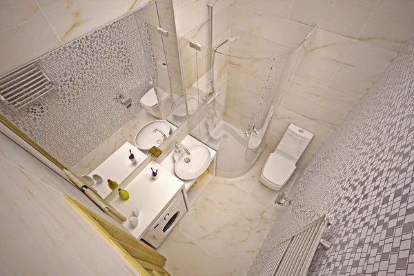 Сучасний інтер'єр ванної кімнати — стокове фото