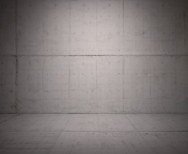 ? oncrete duvar ve zemin