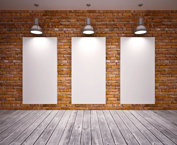 Banner on wall — Stock Photo, Image