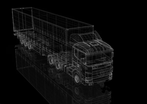 Nákladní Dodávkový automobil — Stock fotografie