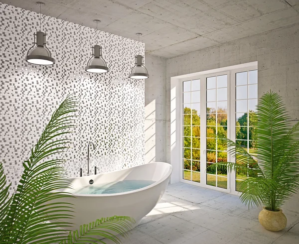 A fürdőszoba modern belső — Stock Fotó