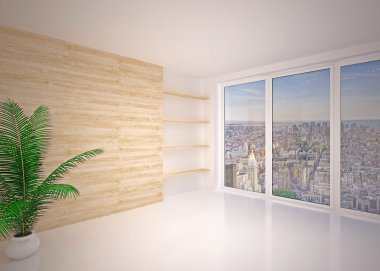 boş modern iç oturma odası, salon