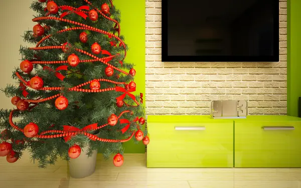 Kerstmis interieur details — Stockfoto