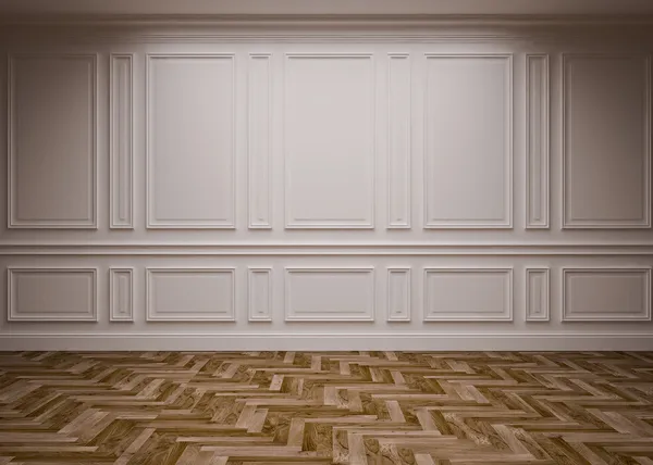 Interior em branco clássico — Fotografia de Stock