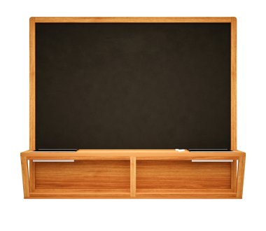 boş siyah okul tebeşir tahtası