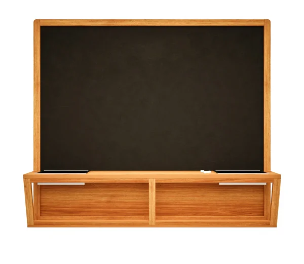Boş siyah okul tebeşir tahtası — Stok fotoğraf