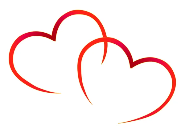 Red Hearts — Stock Vector