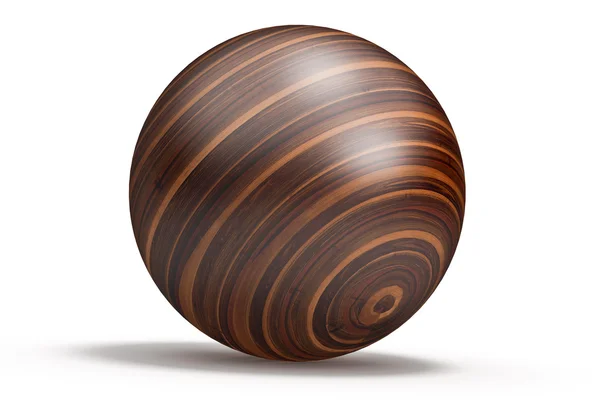 Wooden geometric shapes sphere — Stock Photo, Image