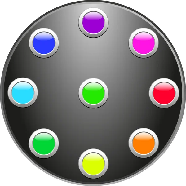 Color internet buttons — Stock Vector