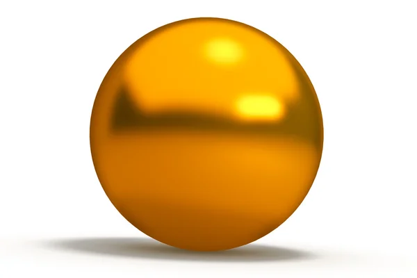 Gold geometric shapes sphere — Stock Photo, Image