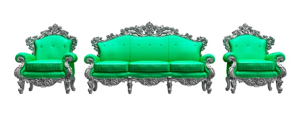 Poltronas barrocas clássicas & sofá — Fotografia de Stock