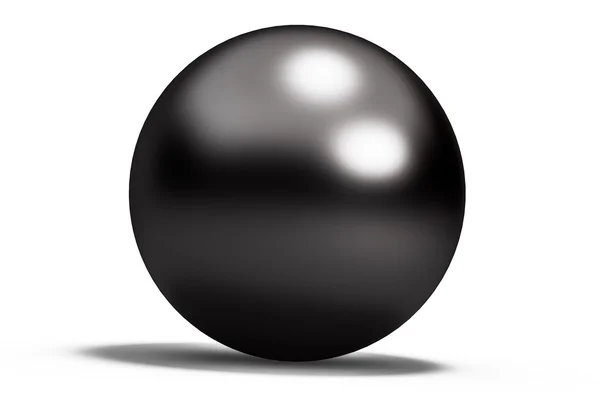 Black geometric shapes sphere — Stock Photo, Image