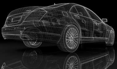 araba 3d modeli