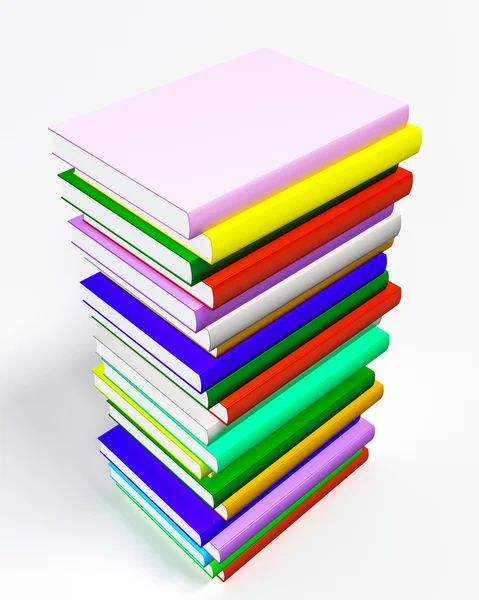 Цветные книги — стоковое фото