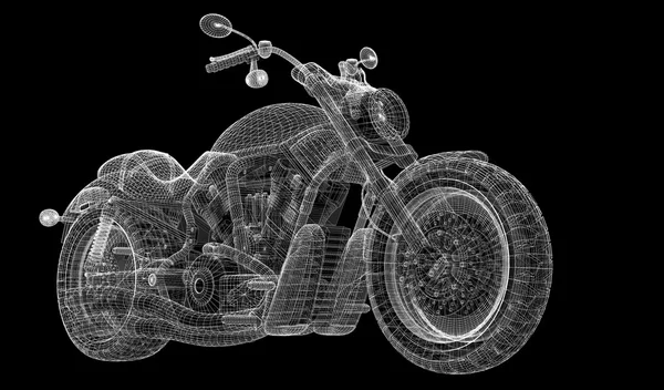 Motorrad auf einem Hintergrund — Stockfoto