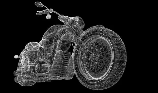 Motocicleta em um fundo — Fotografia de Stock