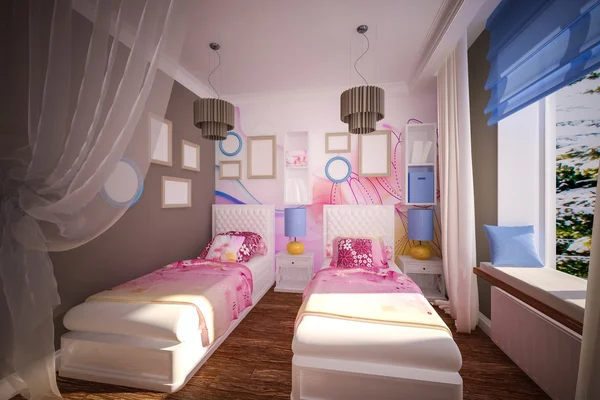 Iç çocuk yatak odası — Stok fotoğraf