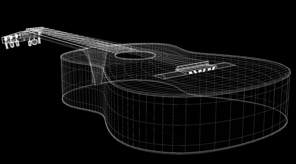 民谣吉他 — 图库照片