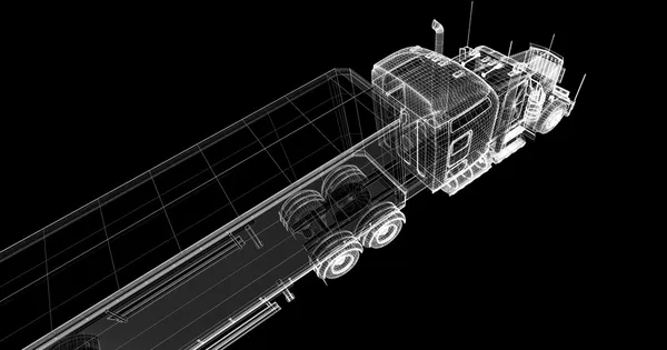 Nákladní Dodávkový automobil — Stock fotografie