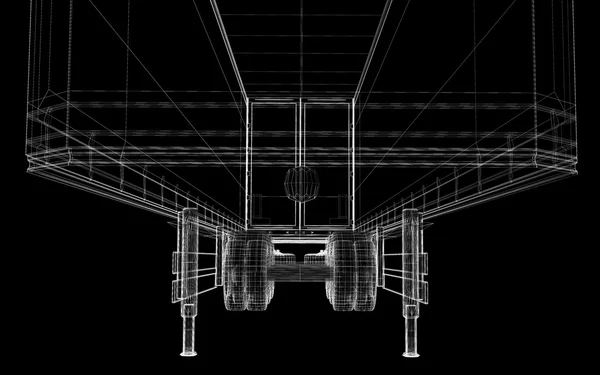 Nákladní Dodávkový automobil — Stock fotografie