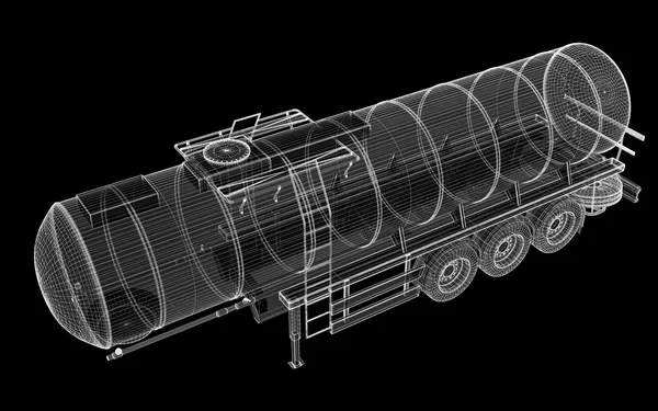 Camion cisterna isolato — Foto Stock