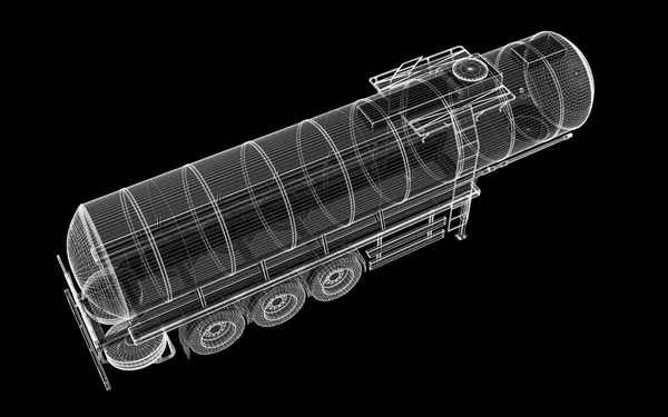 Camion cisterna isolato — Foto Stock