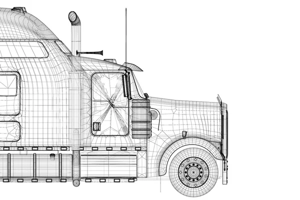 Logistyka - transport samochodowy — Zdjęcie stockowe