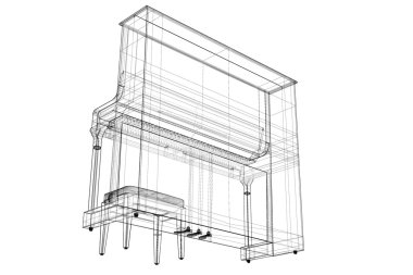 yolu ile antika piyano