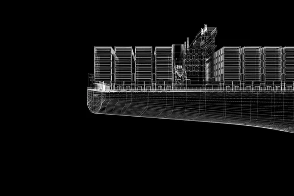 Konteyner gemisi kargo — Stok fotoğraf