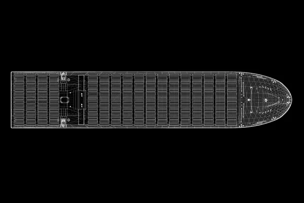 コンテナー船の貨物 — ストック写真