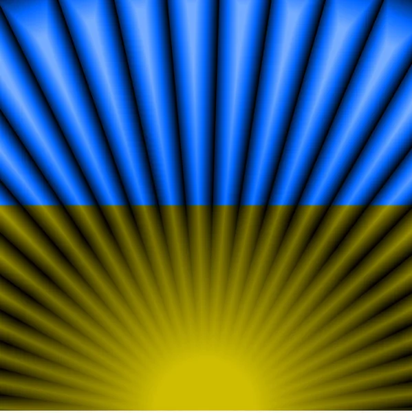 Bandera de Ucrania. Fondo de luz abstracto — Vector de stock