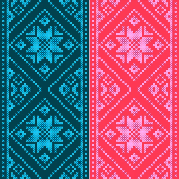 Embroidery.Ukrainian національним орнаментом — стоковий вектор