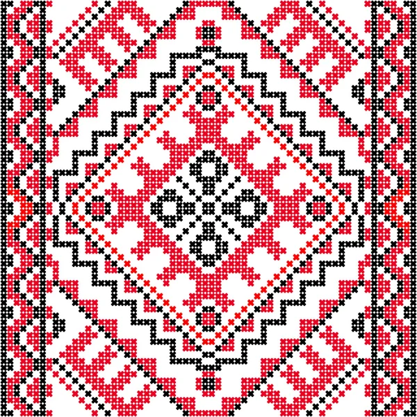 Embroidery.Ukrainian Ulusal süs — Stok Vektör